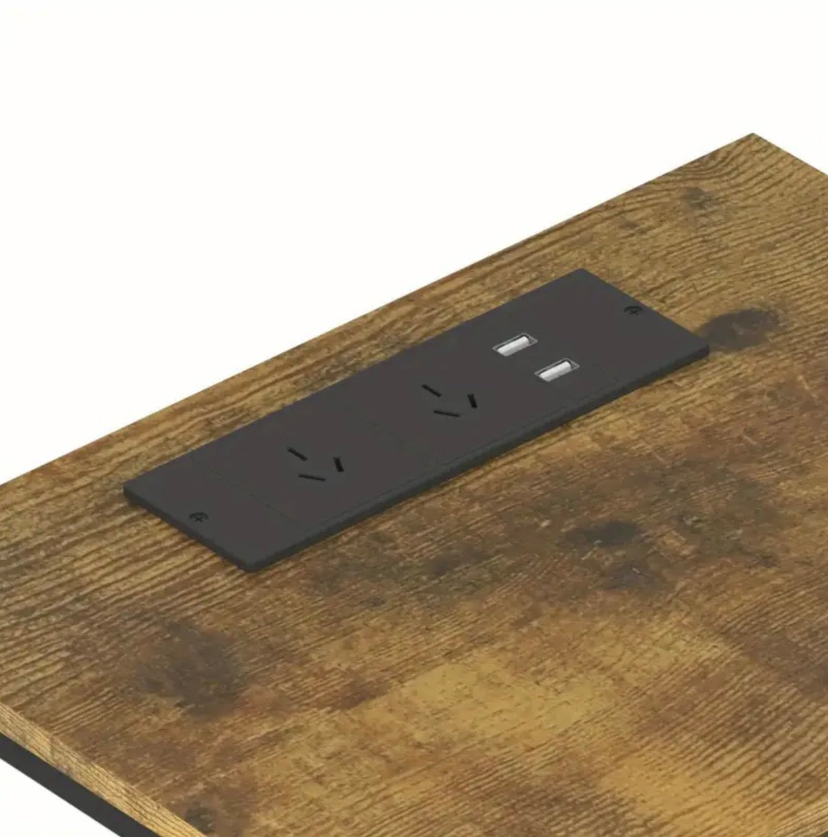 3 drawer Bedside Table, LED nightstand with charging station and USB Port